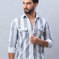 Striped Cotton Casual Shirt for Men