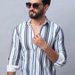 Striped corduroy Casual Shirt for Men