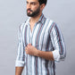 Striped corduroy Casual Shirt for Men