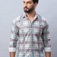 Checked corduroy Casual Shirt for Men