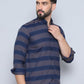 Striped Regular Fit Casual Shirt For Men