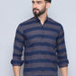 Striped Regular Fit Casual Shirt For Men