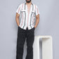 Striped Semi Sheer Casual Shirt For Men