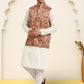 Silk Blend Ethnic Wear Nehru Jacket ( WaistCoat 3001Mustard )