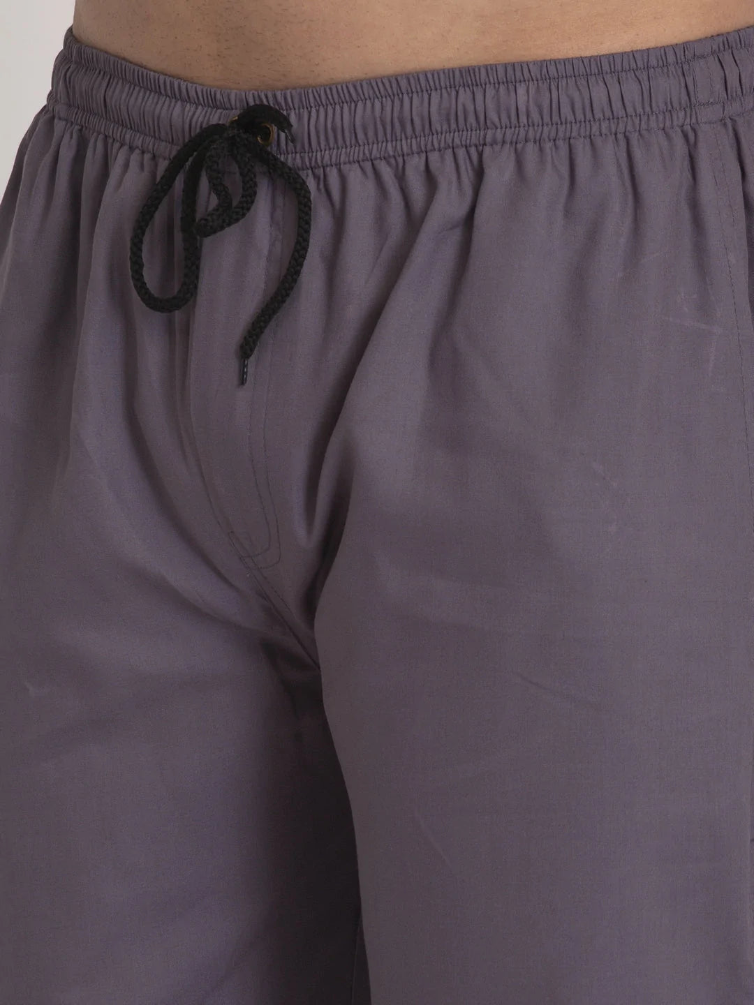 Jainish Men's Grey Solid Cotton Track Pants ( JOG 011Grey )