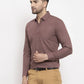 Jainish Men's Cotton Solid Brown Formal Shirt's ( SF 361Brown )