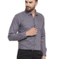 Jainish Men's Cotton Solid Charcoal Grey Formal Shirt's ( SF 361Charcoal )
