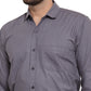 Jainish Men's Cotton Solid Charcoal Grey Formal Shirt's ( SF 361Charcoal )