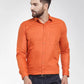 Jainish Men's Cotton Solid Dark Orange Formal Shirt's ( SF 361DO )