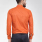 Jainish Men's Cotton Solid Dark Orange Formal Shirt's ( SF 361DO )
