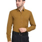 Jainish Men's Cotton Solid Mustard Formal Shirt's ( SF 361Mustard )