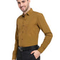 Jainish Men's Cotton Solid Mustard Formal Shirt's ( SF 361Mustard )