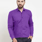 Jainish Men's Cotton Solid Purple Formal Shirt's ( SF 361Purple )