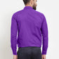 Jainish Men's Cotton Solid Purple Formal Shirt's ( SF 361Purple )