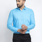 Jainish Men's Cotton Solid Sky Blue Formal Shirt's ( SF 361Sky )