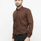 Jainish Coffee Formal Shirt with black detailing ( SF 411Coffee )