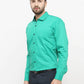 Jainish Green Formal Shirt with black detailing ( SF 411Green )