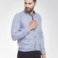 Jainish Light Grey Formal Shirt with black detailing ( SF 411Light-Grey )