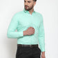 Jainish Green Formal Shirt with white detailing ( SF 419Green )