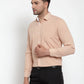 Jainish Light-Brown Formal Shirt with white detailing ( SF 419Light-Brown )