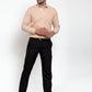 Jainish Light-Brown Formal Shirt with white detailing ( SF 419Light-Brown )