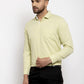 Jainish Lime Green Formal Shirt with white detailing ( SF 419Lime-Green )