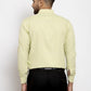 Jainish Lime Green Formal Shirt with white detailing ( SF 419Lime-Green )