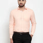 Jainish Orange Formal Shirt with white detailing ( SF 419Orange )