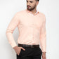 Jainish Orange Formal Shirt with white detailing ( SF 419Orange )