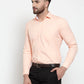 Jainish Orange Formal Shirt with white detailing ( SF 419Orange )