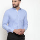 Jainish Sky Blue Formal Shirt with white detailing ( SF 419Sky )