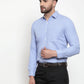 Jainish Sky Blue Formal Shirt with white detailing ( SF 419Sky )