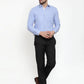 Jainish Sky Blue Formal Shirt with white detailing ( SF 419Sky )
