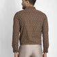 Jainish Coffee Brown Printed Formal Shirt ( JSF 426Coffee )