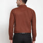 Jainish Brown Men's Cotton Solid Button Down Formal Shirts ( SF 713Brown )