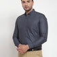 Jainish Grey Men's Cotton Solid Button Down Formal Shirts ( SF 713Grey )
