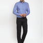 Jainish Blue Men's Cotton Solid Button Down Formal Shirts ( SF 713Light-Blue )