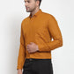 Jainish Yellow Men's Cotton Solid Button Down Formal Shirts ( SF 713Mustard )