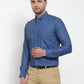 Jainish Blue Men's Cotton Solid Button Down Formal Shirts ( SF 713Peacock )