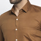 Jainish Brown Men's Cotton Polka Dots Formal Shirts ( SF 736Dark-Brown )