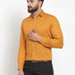 Jainish Yellow Men's Cotton Polka Dots Formal Shirts ( SF 736Mustard )