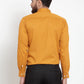 Jainish Yellow Men's Cotton Polka Dots Formal Shirts ( SF 736Mustard )
