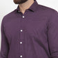 Jainish Purple Men's Cotton Polka Dots Formal Shirts ( SF 736Purple )