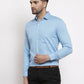 Jainish Blue Men's Cotton Polka Dots Formal Shirts ( SF 736Sky )