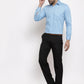 Jainish Blue Men's Cotton Polka Dots Formal Shirts ( SF 736Sky )