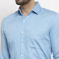 Jainish Blue Men's Cotton Polka Dots Formal Shirts ( SF 736Sky )