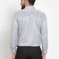 Jainish Grey Men's Cotton Stiped Formal Shirts ( SF 737Grey )