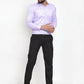 Jainish Purple Men's Cotton Stiped Formal Shirts ( SF 737Light-Purple )
