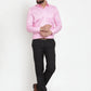 Jainish Pink Men's Cotton Stiped Formal Shirts ( SF 737Pink )