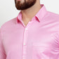Jainish Pink Men's Cotton Stiped Formal Shirts ( SF 737Pink )
